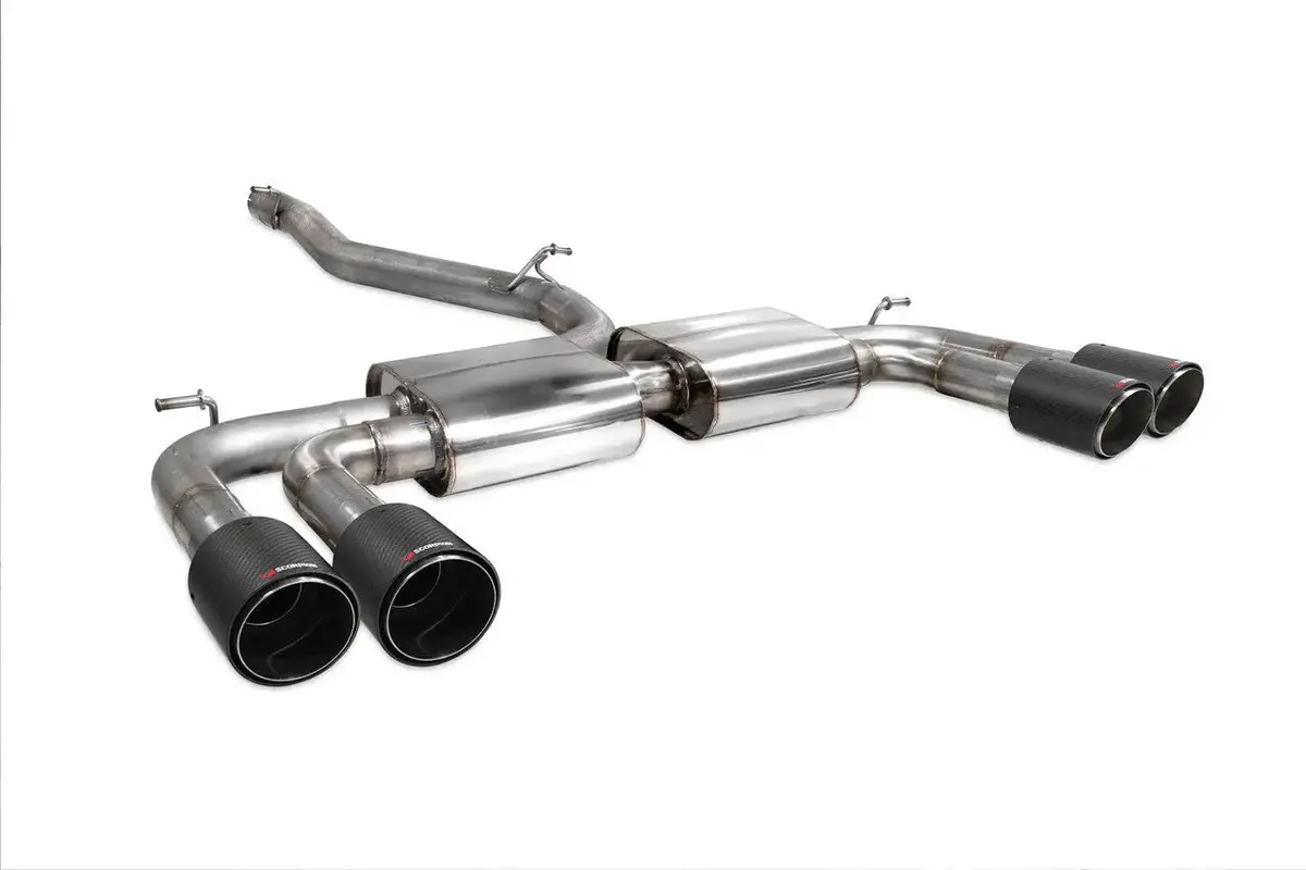 Scorpion Exhausts Non-Resonated Cat/Gpf-Back System Without Valves Non-Valved S3 Saloon 8V 2013 - Saus097cf 1