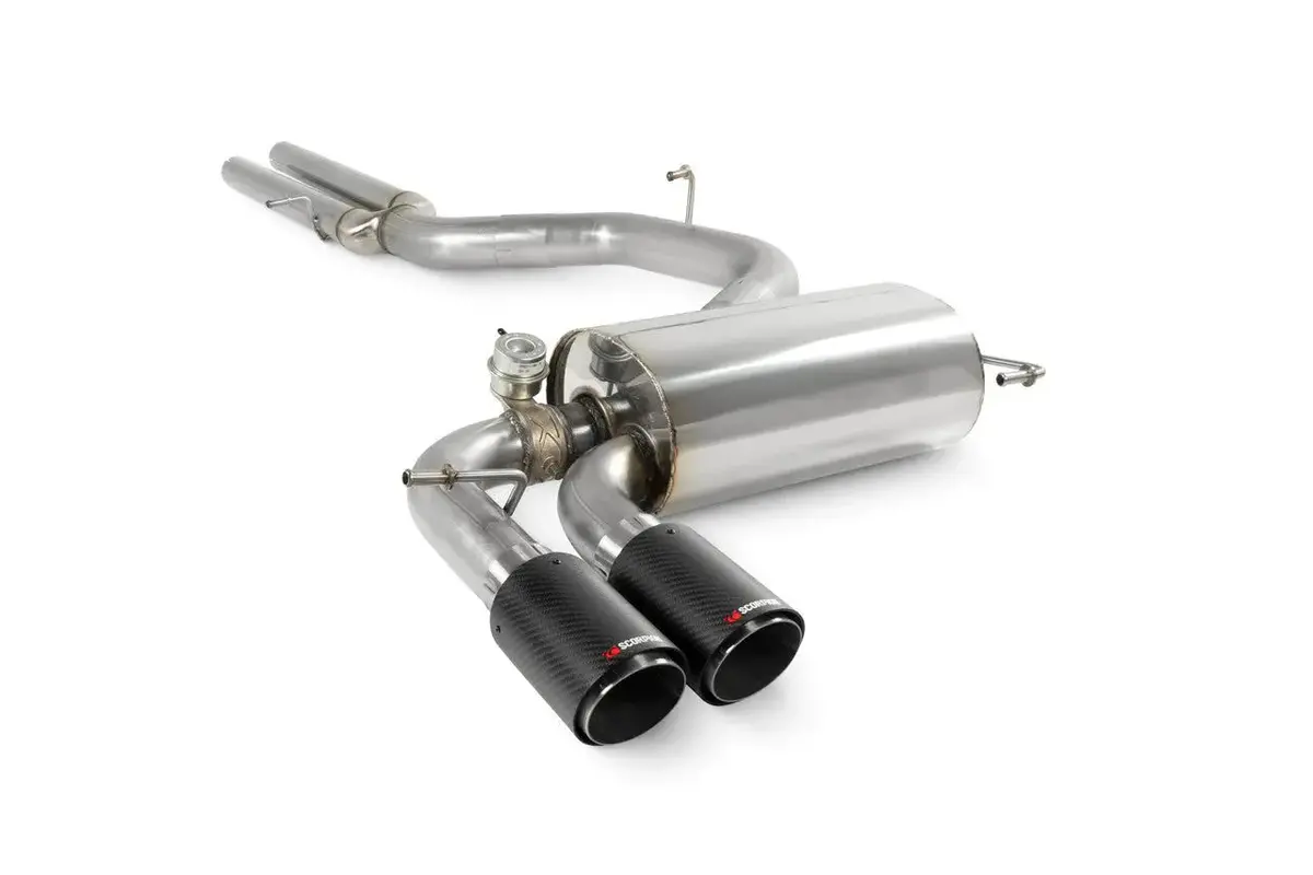Scorpion Exhausts Non-Resonated Secondary Cat-Back System Valved Rs3 8P 2011 - Saus114cf 1