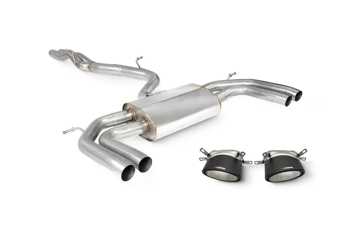 Scorpion Exhausts Non-Resonated Cat/Gpf-Back System Without Valves Non-Valved - Rs3 8Y Saloon - 2021 - Saus116cf 1