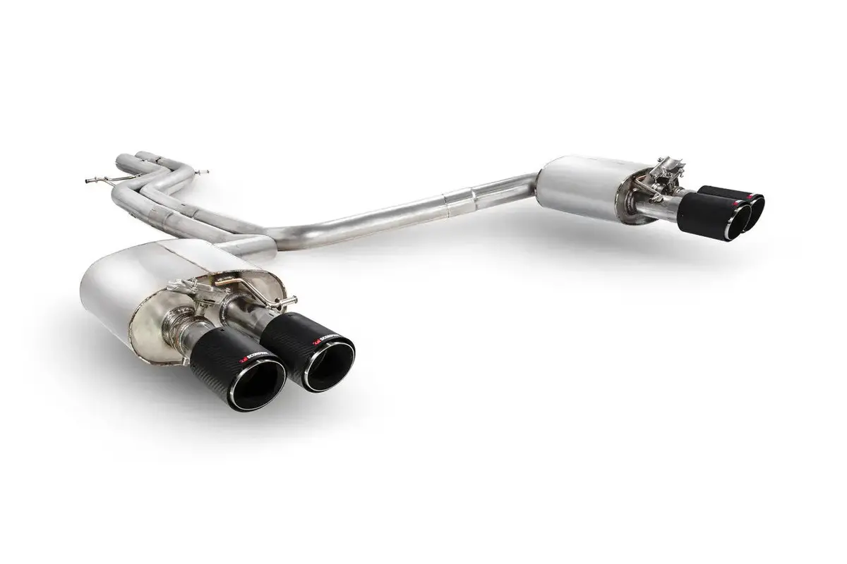 Scorpion Exhausts Non-Res Half System With Electronic Valves Valved S6/S7 C7 2012 - Saus118cf 1