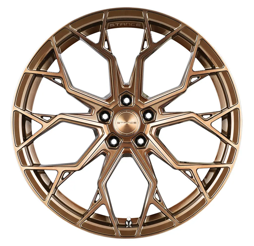 Stance Sf10 Brushed Dual Bronze Corvette C8 20X9 21X12 W/ Michelin Pilot Sport 4S 255/30-20 - 325/25-21 1
