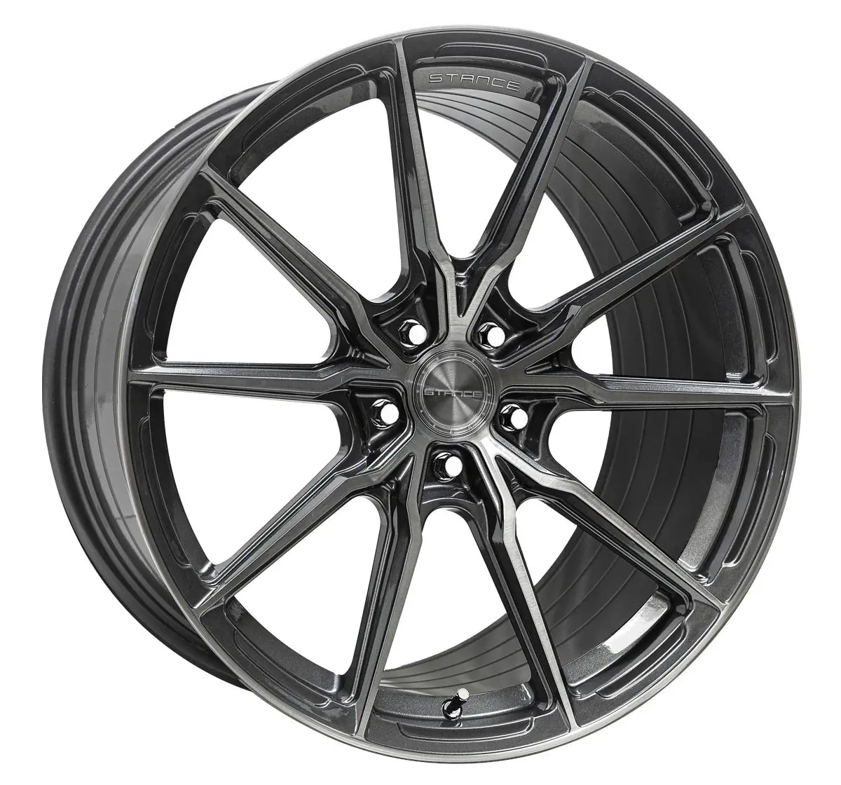 20” Stance Sf11 Wheels Brushed Dual Gunmetal - Set Of 4 1