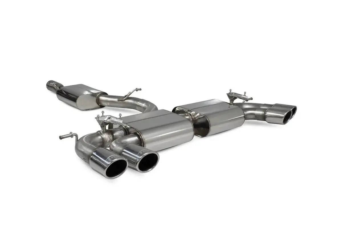 Scorpion Exhausts Resonated Cat-Back System With Electronic Valves Valved - Golf R Mk7.5 Facelift Gpf & Non Gpf Models 2017 - 2019 - Svw054 1