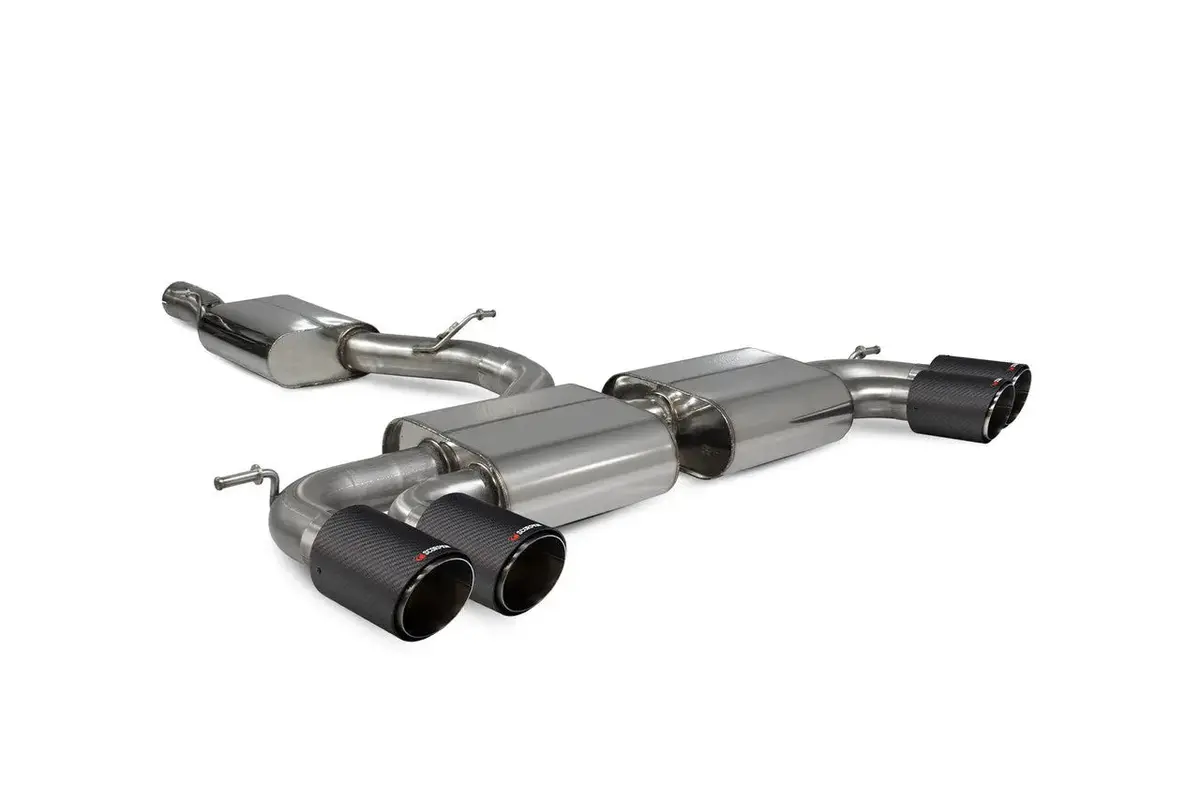 Scorpion Exhausts Resonated Cat/Gpf Back System Non-Valved - Golf R Mk7.5 Facelift Gpf & Non Gpf Models - 2017 - 2020 - Svw055cf 1