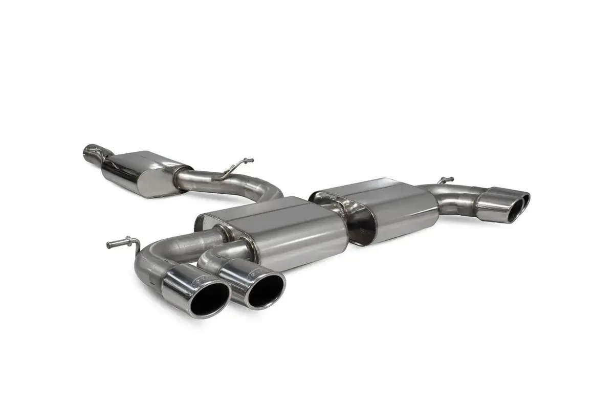 Scorpion Exhausts Resonated Cat-Back System Non-Valved - Golf R Mk7.5 Facelift Gpf & Non Gpf Models 2017 - 2019 - Svw055 1