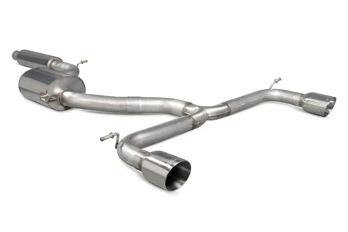 Scorpion Exhausts Resonated Cat/Gpf Back System & Electronic Valves - Golf R Mk8 Gpf Model - 2021 - Svw065 1