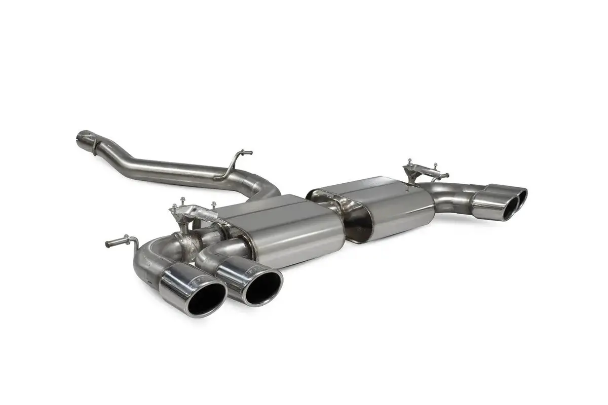 Scorpion Exhausts Non-Res Cat-Back System With Electronic Valves Valved - Golf R Mk7.5 Facelift Gpf & Non Gpf Models 2017 - 2019 - Svws054 1