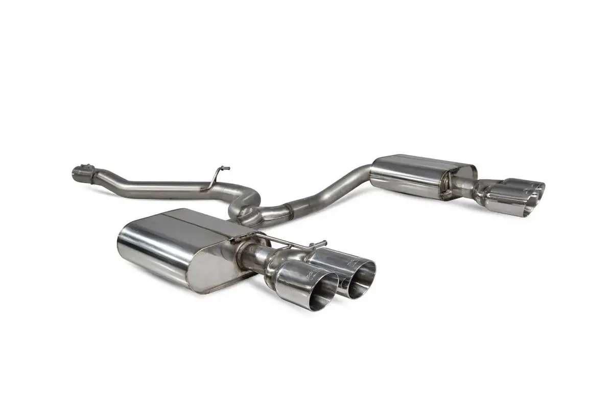 Scorpion Exhausts Non-Resonated Cat-Back System Golf R Estate Mk7.5 Facelift Including Gpf Model 2018 - Svws057 1