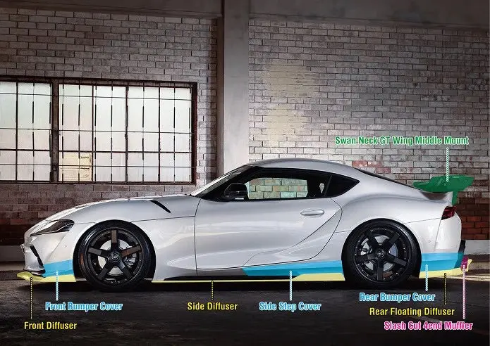 Kuhl Racing A90r-Gt 6Pc Aero Kit For Toyota Gr Supra (Db42) 2022+ 6