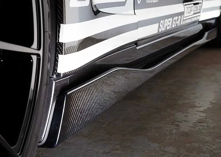 Top Secret Ver.1 Side Diffuser (Carbon)For Nissan Gt-R (R35) 1