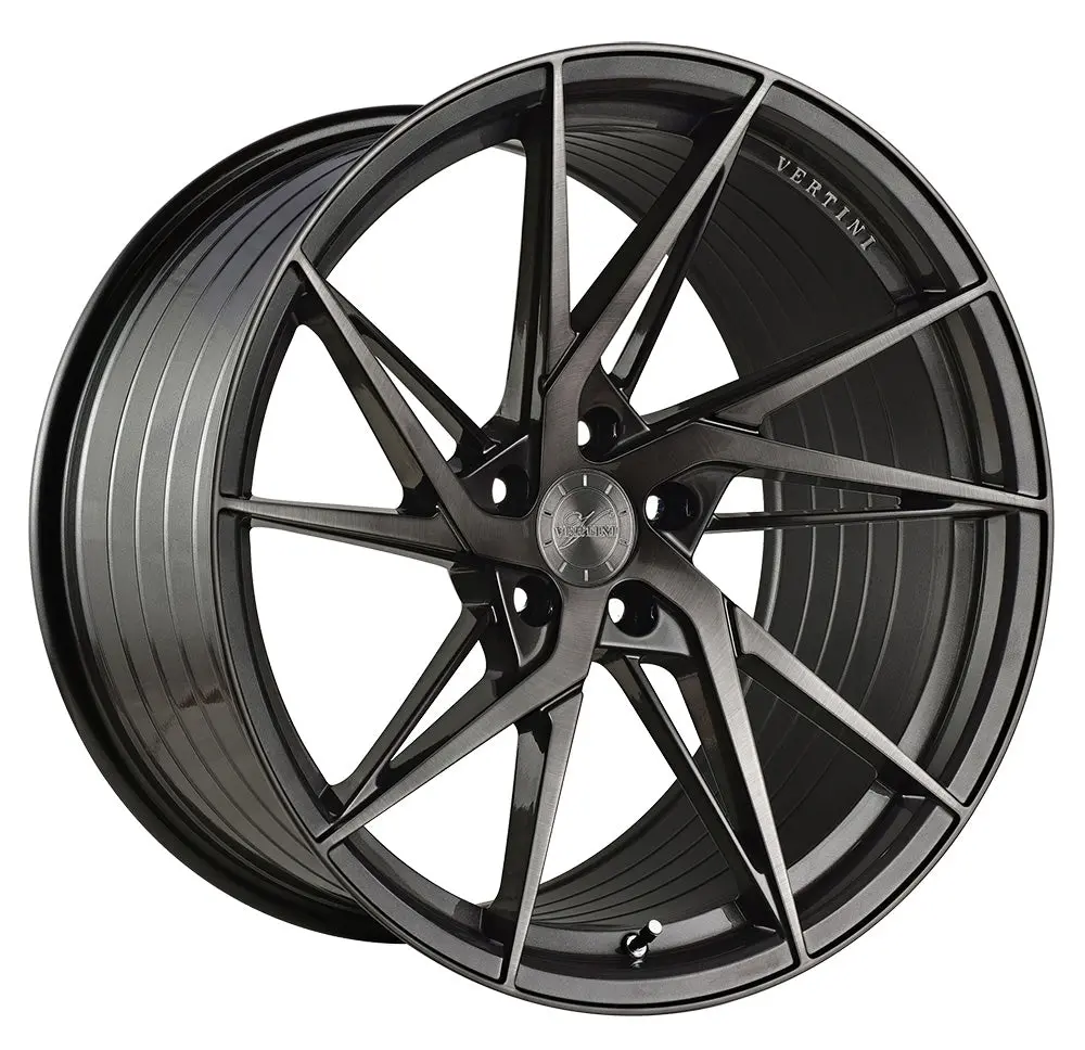 19” Vertini Rfs1.9 Brushed Dual Gunmetal Concave Wheels - Set Of 4 1