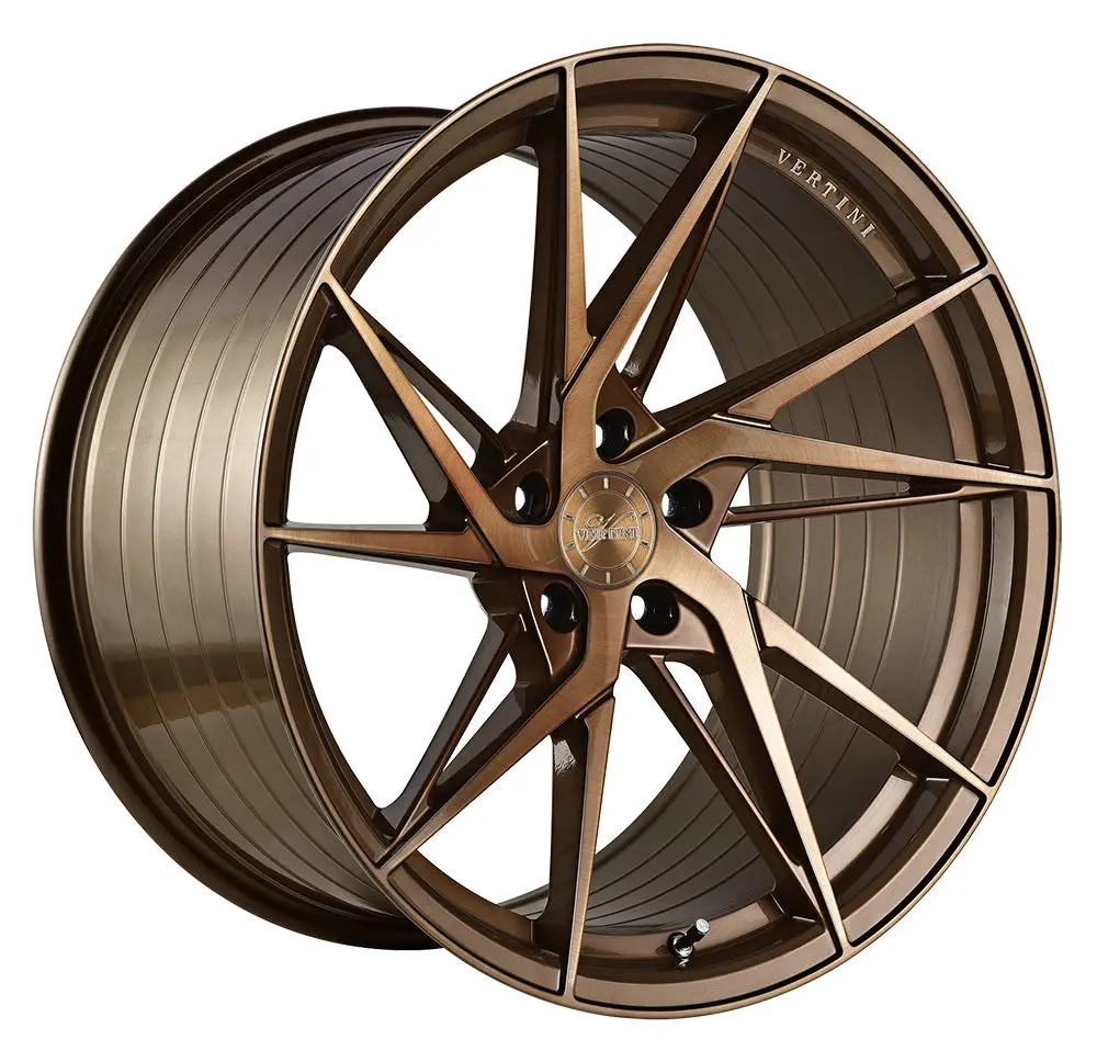19” Vertini Rfs1.9 Brushed Dual Bronze Concave Wheels - Set Of 4 1