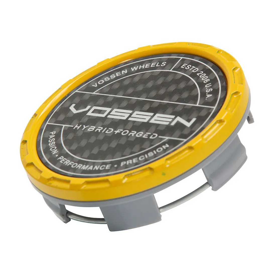 Carbon Billet Sport Cap Set For Vf/Hf Series Wheels (Canary Yellow) 1