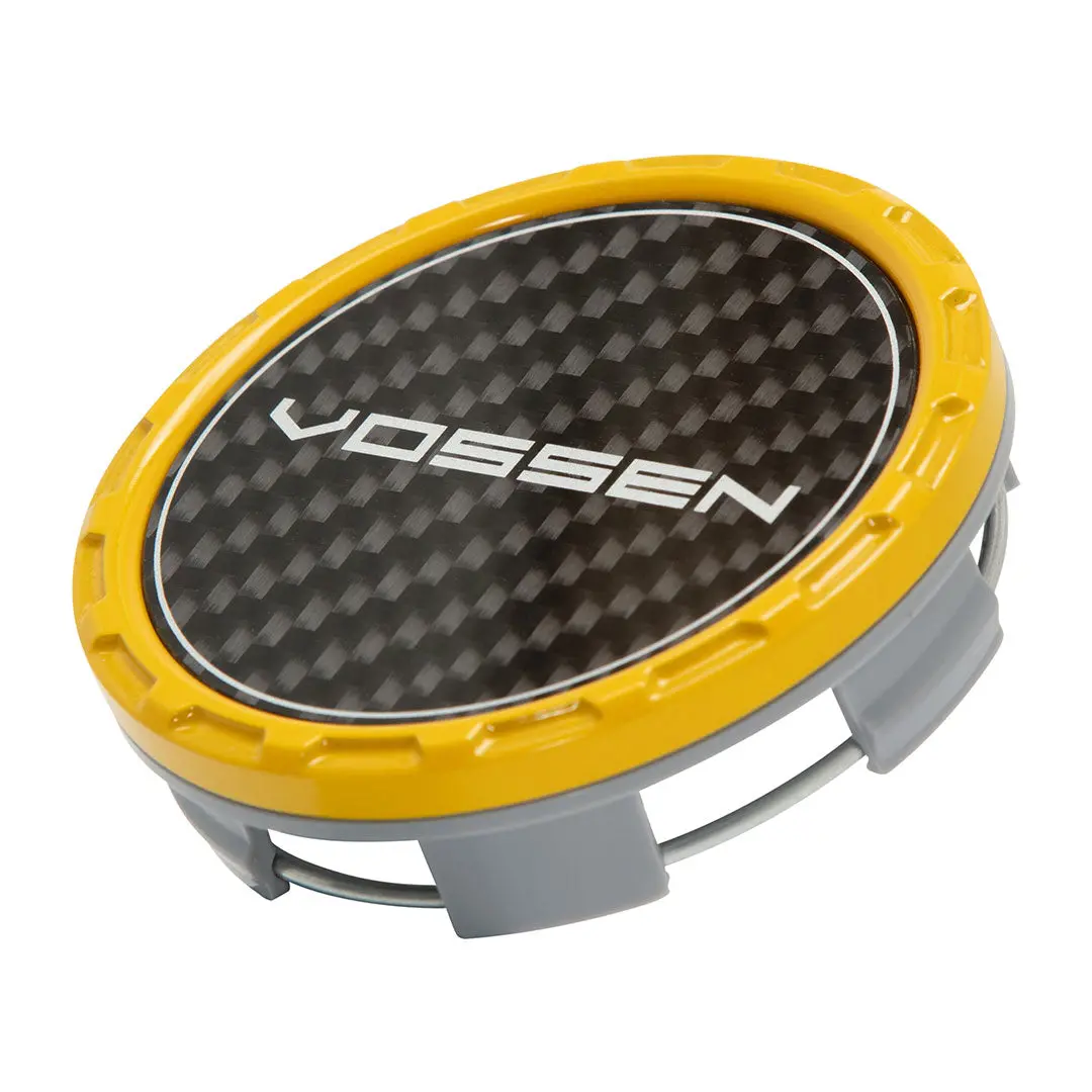 Classic Carbon Billet Sport Cap Set For Vf/Hf Series Wheels (Canary Yellow) 1