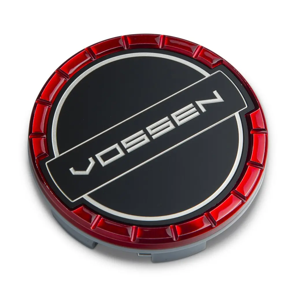 Classic Billet Sport Cap Set For Cv/Vf/Hf Series Wheels (Vossen Red) 1