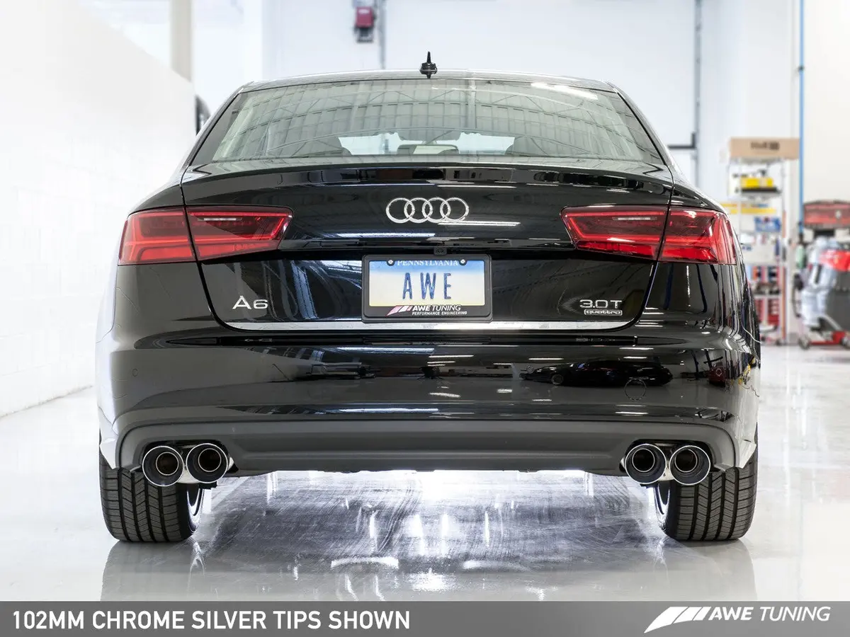 Awe Touring Edition Exhaust For Audi C7.5 A7 3.0T - Quad Outlet 1