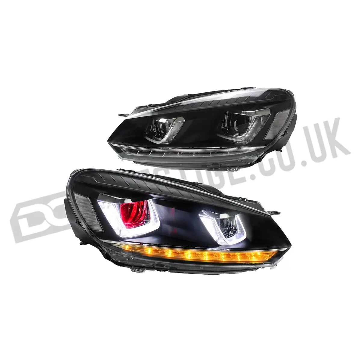 Led Headlights For 2009-2014 Golf Mk6 Halogen Models (Europe 2008-2012) 1