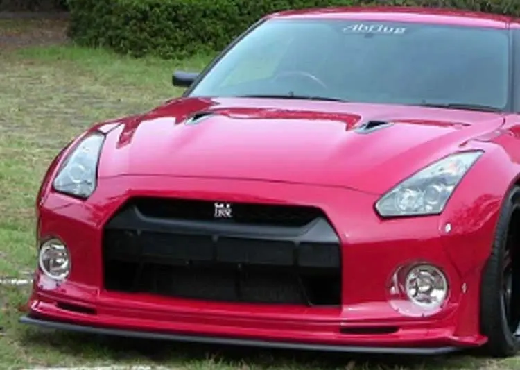 Abflug Ver.3 Front Bumper W/ Fog Lamp (Frp) For Nissan Gt-R (R35) 2008-2010 1