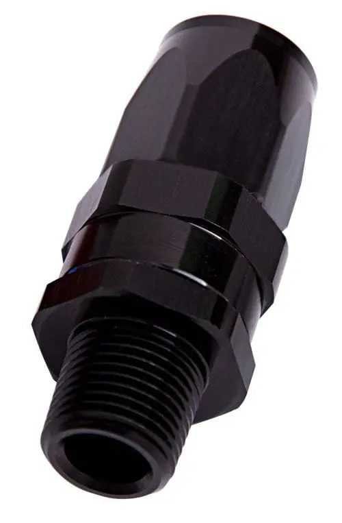 Male Npt-To-An Swivel Fitting – 3/8" Npt To -10An Straight Adapter – Af830-10-06Blk 1