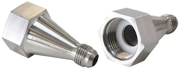 Nitrous Oxide Bottle Filter Adapter – -6An Inlet, Integrated Stainless Filter – Af758-06 1