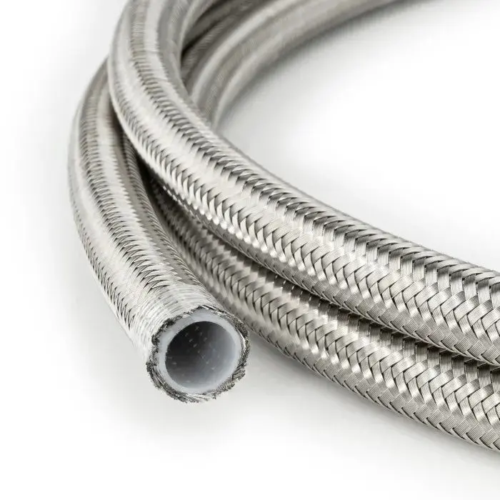 An10 Ptfe Stainless Braided Fuel Oil Hose Line 1