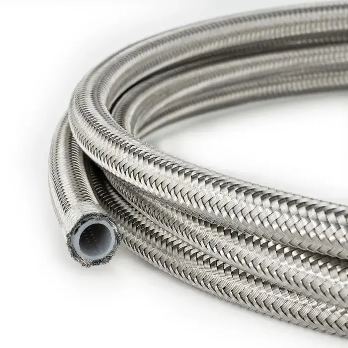 An6 Ptfe Stainless Braided Fuel Oil Hose Line 1