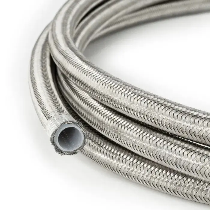 An8 Ptfe Stainless Braided Fuel Oil Hose Line 1