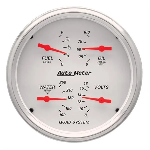 Autometer Arctic White Analog Gauge Kit — 1310 1