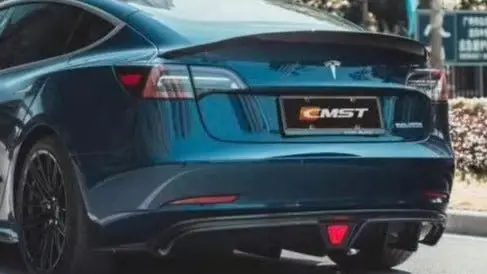 Cmst Tuning Tesla Model 3 Carbon Fiber Rear Diffuser Ver.2 1