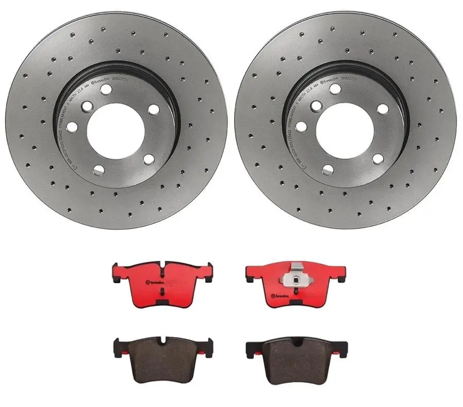 Brembo Ktx0050 Brake Pad And Rotor Kit 1