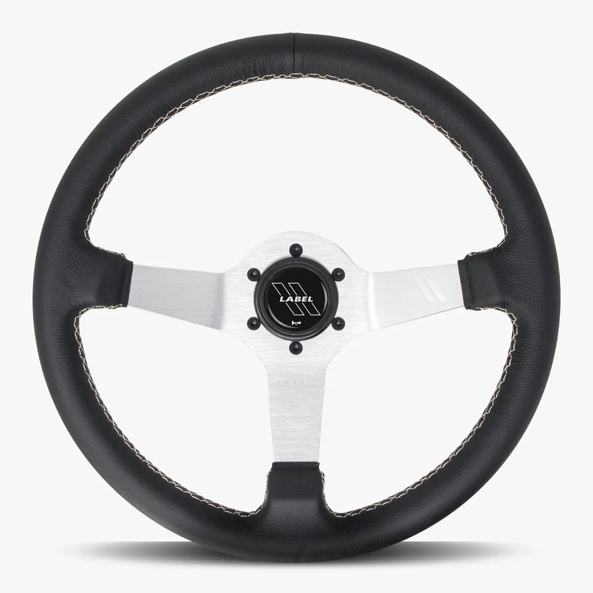 The Classic | Black Leather | Silver Spoke | White Stitch 1