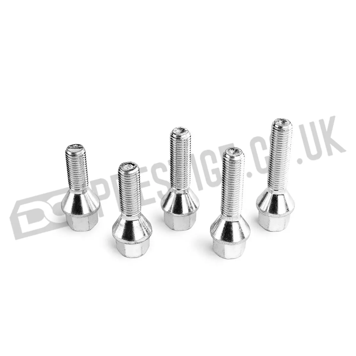 Bimecc Steel Wheel Bolts (Chrome) Tapered - Renault Clio Mk3 Rs 197/200 (10Pcs) 1
