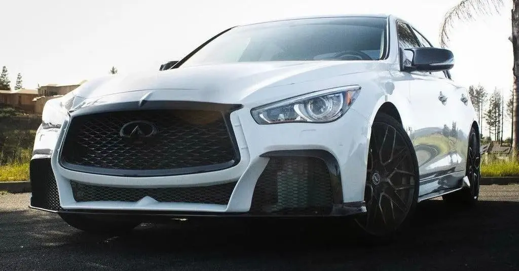 Cmst Tuning Carbon Fiber Front Bumper & Front Lip For Infiniti Q50 To Project Black S Concept 2014-2022 1