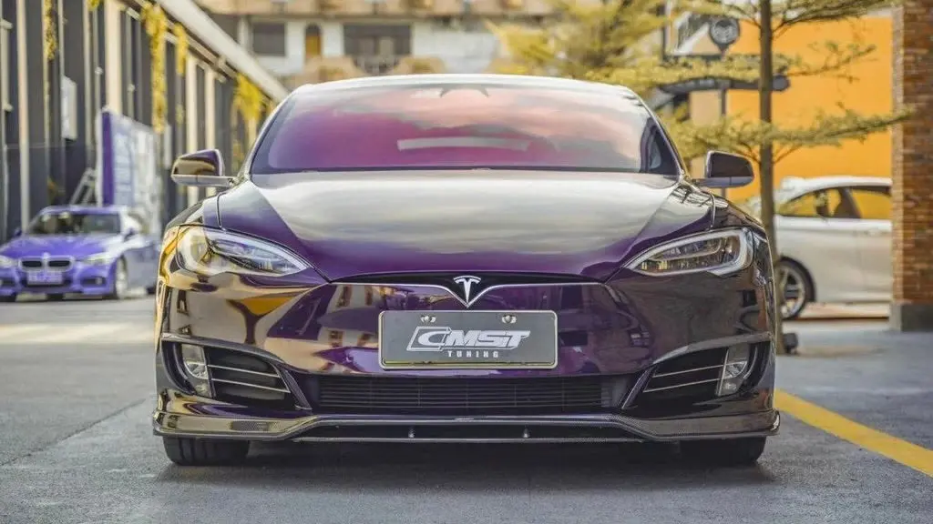 Cmst Tuning Carbon Fiber Front Lip For Tesla Model S 2016-2019 1