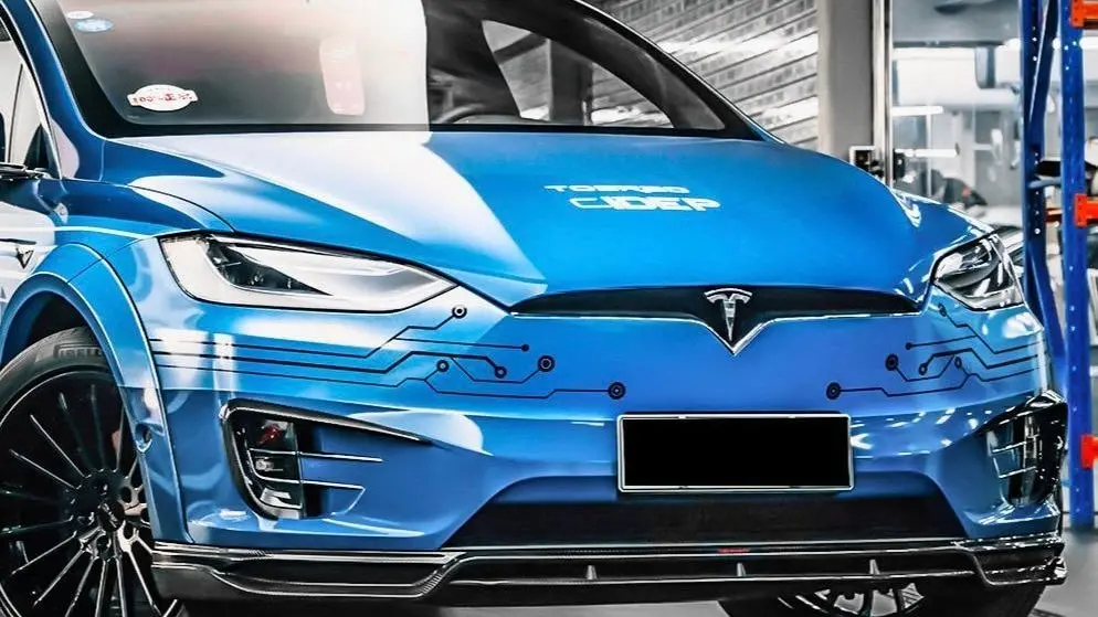 Cmst Tuning Carbon Fiber Front Lip For Tesla Model X 2016-2021 1