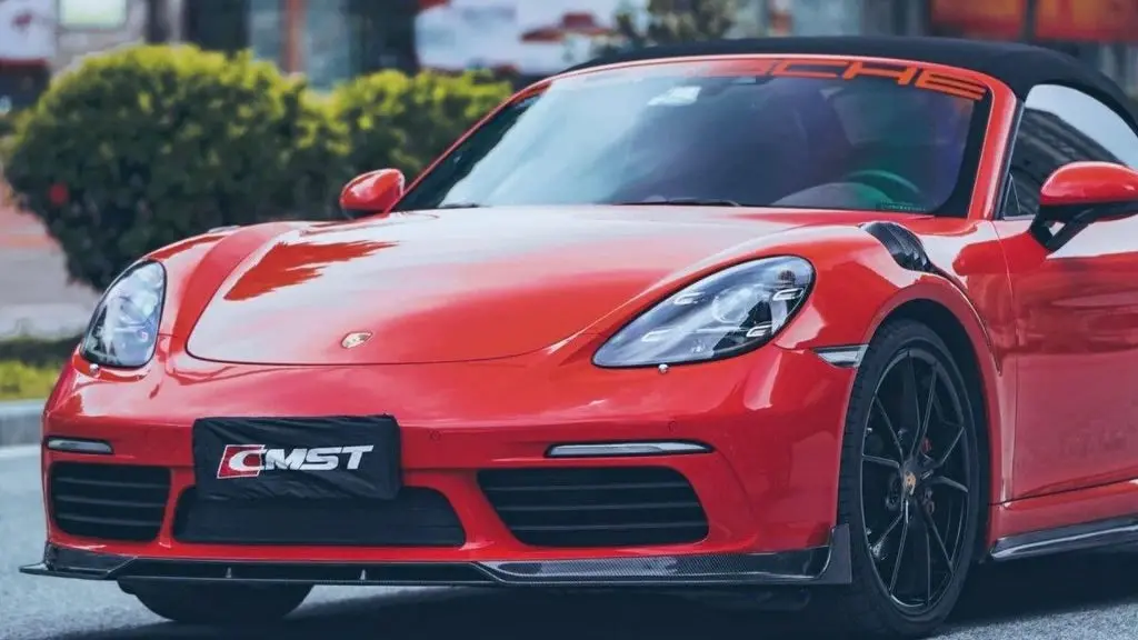 Cmst Tuning Carbon Fiber Front Lip Ver.2 For Porsche Cayman/Boxster 718 2016-2020 1