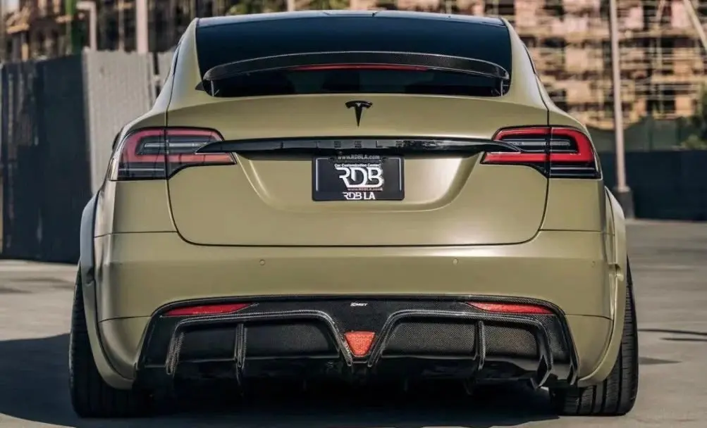 Cmst Tuning Carbon Fiber Rear Diffuser For Tesla Model X 2016-2021 1