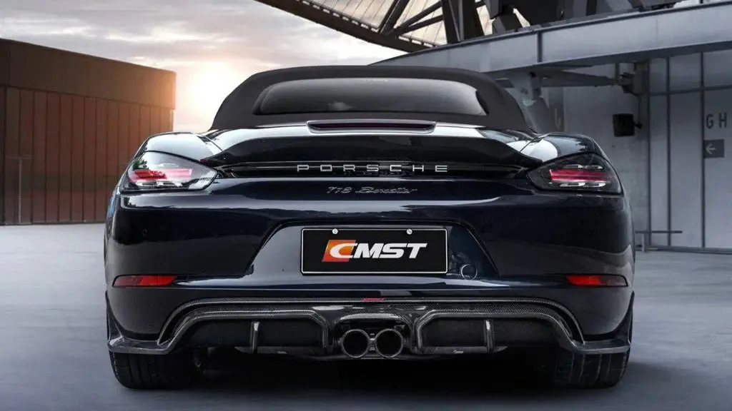 Cmst Tuning Carbon Fiber Rear Diffuser Ver.1 For Porsche Cayman/Boxster 718 2016-2020 1