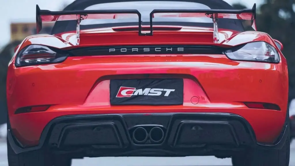Cmst Tuning Carbon Fiber Rear Diffuser Ver.2 For Porsche Cayman/Boxster 718 2016-2020 1