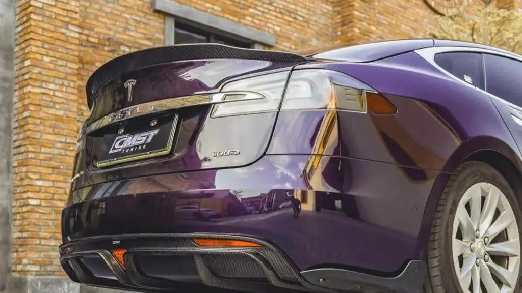Cmst Tuning Carbon Fiber Rear Spoiler For Tesla Model S 2013-2019 1