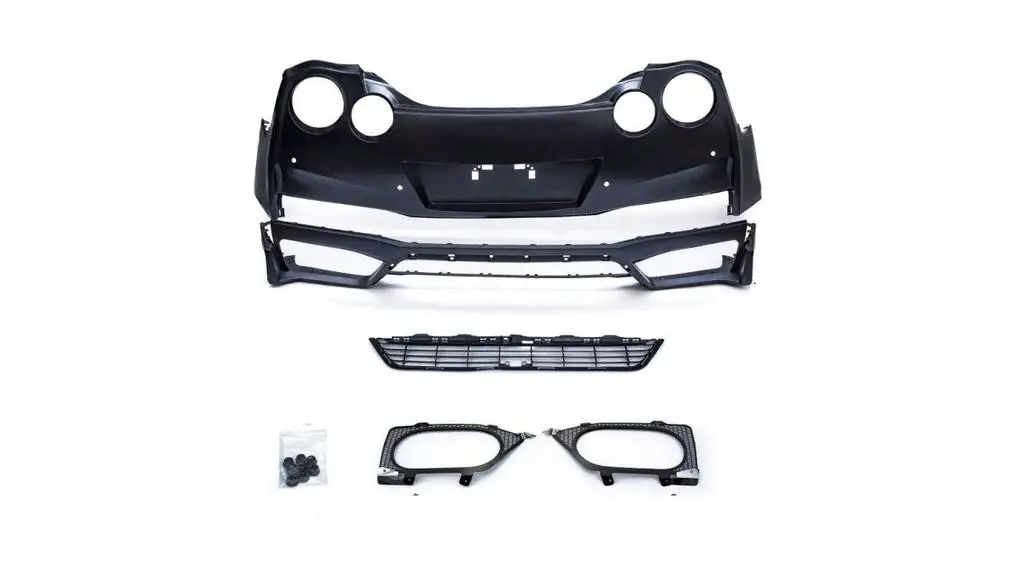 Cmst Tuning Polypropylene Pp Rear Bumper & Rear Diffuser Valance For Nissan Gtr Gt-R R35 2008-2016 Facelift Conversion 1