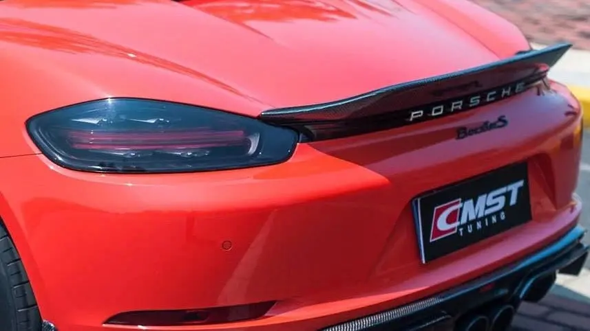 Cmst Tuning Carbon Fiber Rear Spoiler Ver.1 Porsche Boxster 718 2016-On 1