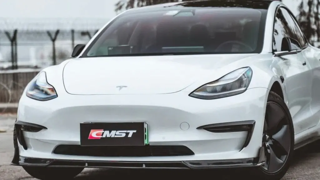 Cmst Tuning Tesla Model 3 Carbon Fiber Front Lip Ver.2 1