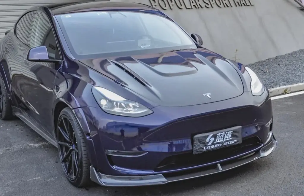 Cmst Tuning Carbon Fiber Front Lip Ver.1 For Tesla Model Y 1