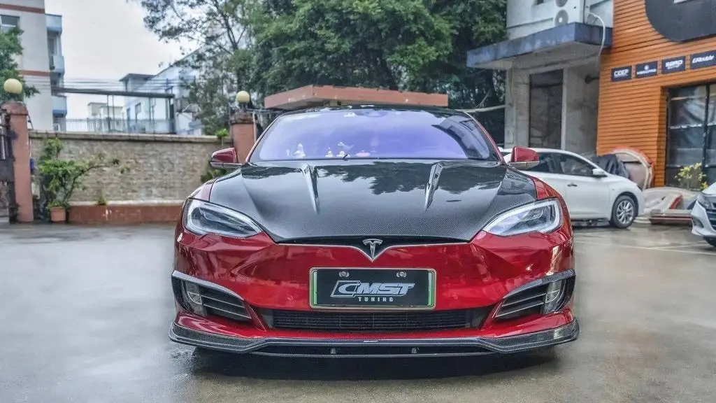 Cmst Tuning Carbon Fiber Hood Bonnet For Tesla Model S & Plaid Late Model 2016-2020 1