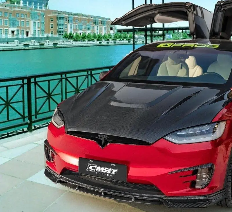 Cmst Tuning Carbon Fiber Hood Bonnet For Tesla Model X 2016-2021 1