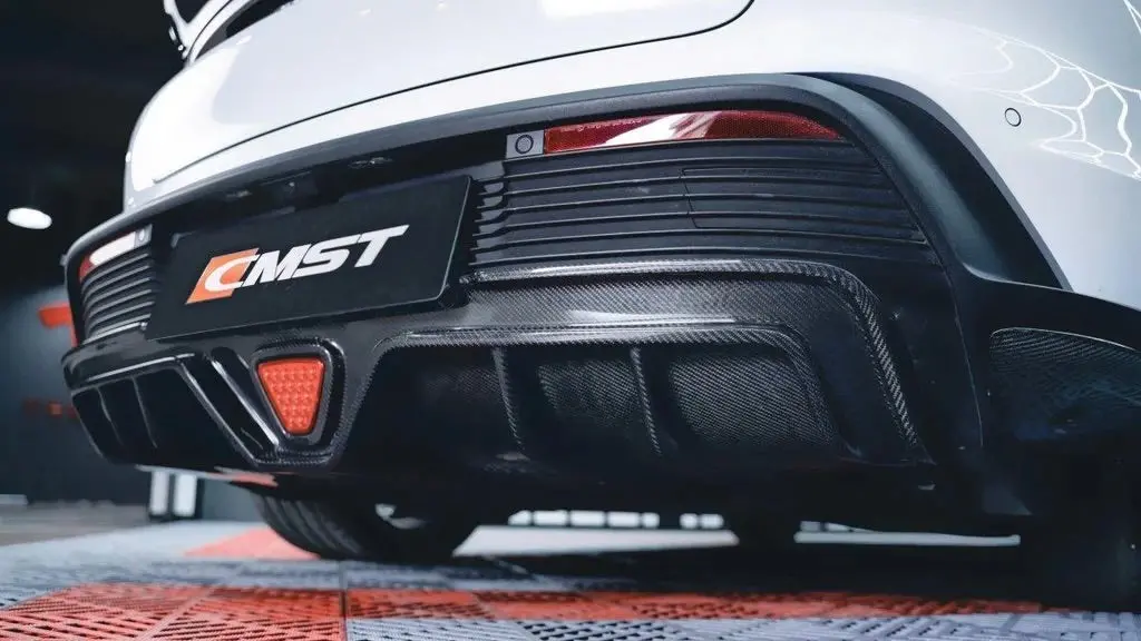 Cmst Tuning Carbon Fiber & Frp Rear Diffuser/Canards Porsche Taycan 9J1 Turismo Rwd/4S/Gts/Turbo//S 1