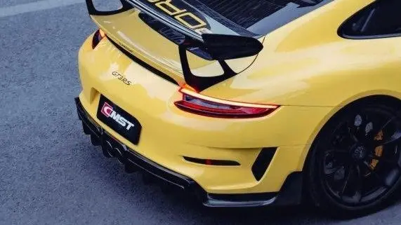Cmst Tuning Carbon Fiber & Frp Rear Spoiler Side Blades For Porsche 991 991.2 Gt3rs 1