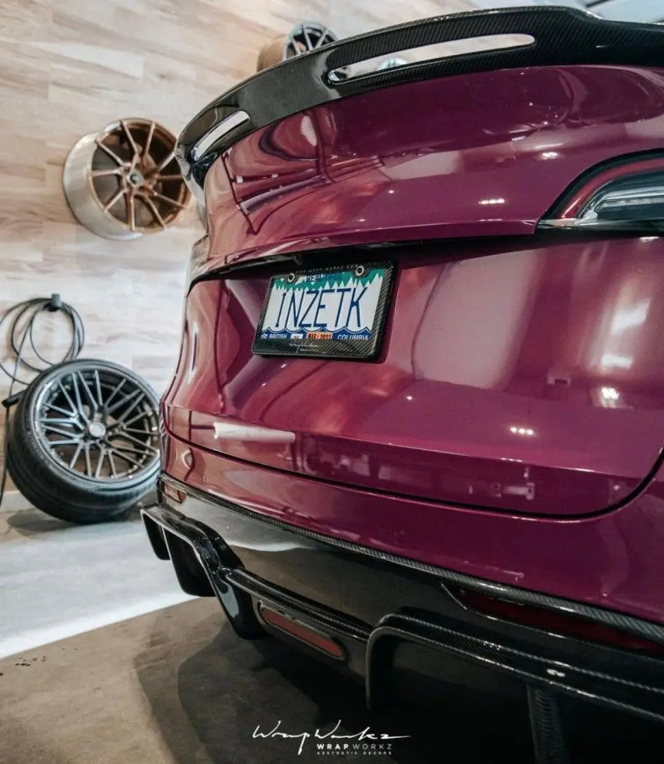 Cmst Tuning Carbon Fiber Rear Spoiler Ver.1 For Tesla Model Y 1