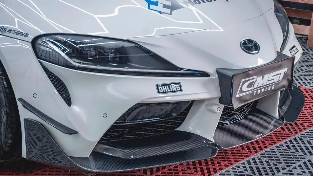 Cmst Tuning Carbon Fiber Replacement Front Lip Splitter For Toyota Gr Supra A90 A91 2020-2022 1